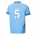 Maillot de foot Manchester City John Stones #5 Domicile vêtements 2024-25 Manches Courtes